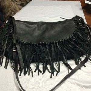 Mango bag - leather and suede